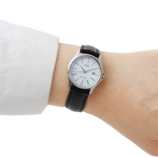 Đồng hồ đôi Casio chính hãng 1183, dây da