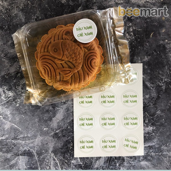 Tem dán nhân đậu xanh chè xanh (12c)