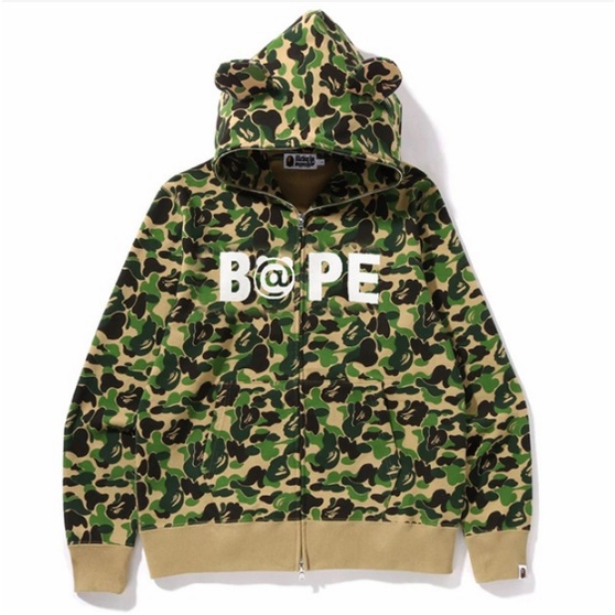 Mới Áo Khoác Hoodie BAPE Hoạ Tiết Lính Cho Nam Và Nữ