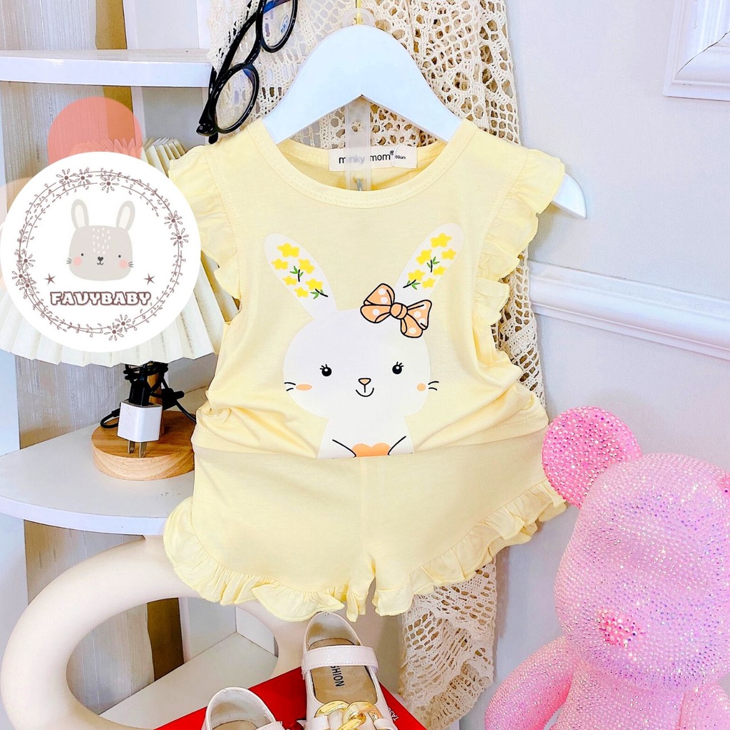 Đồ Bộ MINKY MOM Chính Hãng Bé Gái Cánh Tiên Thun Lạnh Hình Pony Thỏ Kittty Thiên Nga Trẻ Em 0 1 2 3 4 5 Tuổi - Favybaby