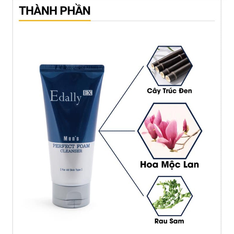 SỮA RỬA MẶT NAM EDALLY EX-PERFECT FOAM CLEANSER FOR MEN