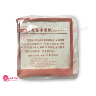 Giấy Vuông Lau Mặt Dùng Trong Spa