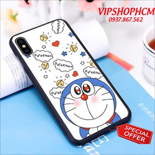 Ốp lưng iPhone X / XS / 7 Plus / 8 Plus / 8 Hình Doremon Dễ Thương - viền Silicon dẻo