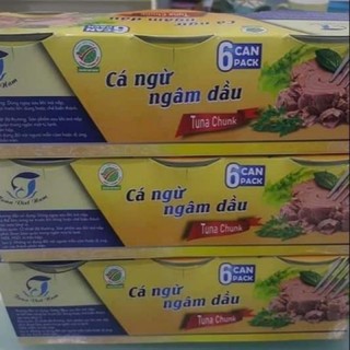 Block 6 lon cá ngừ ngâm dầu 160gr