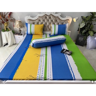 Bộ Drap thun hàn quốc 4 món mẫu sọc