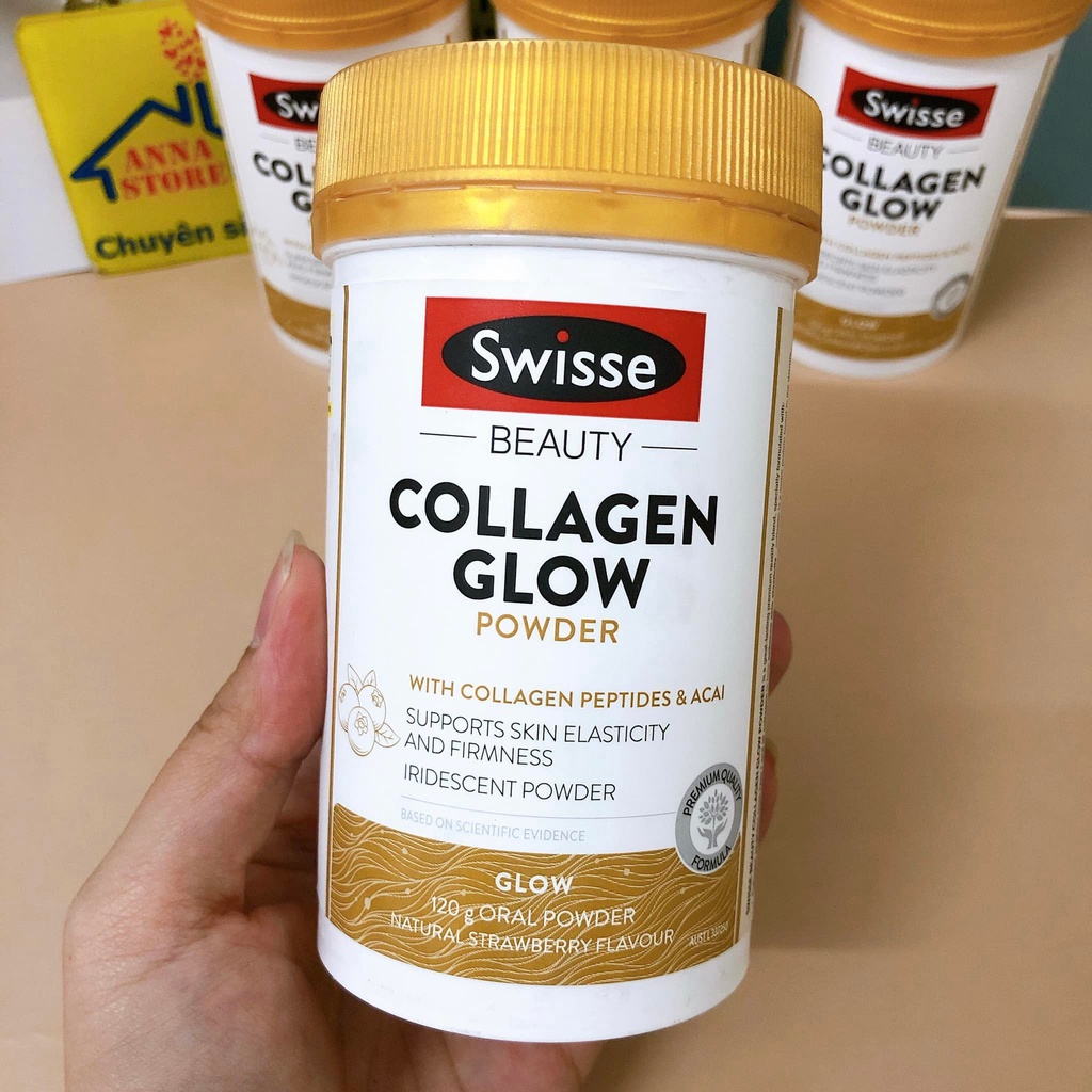 Bột Collagen Glow Hỗ Trợ Đẹp Da, Căng Bóng Da - Swisse Collagen Glow Powder - 120g