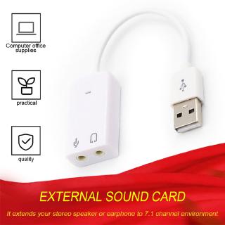 Thẻ âm thanh USB ngoài điều hợp kênh 7.1 ảo cho máy tính xách tay