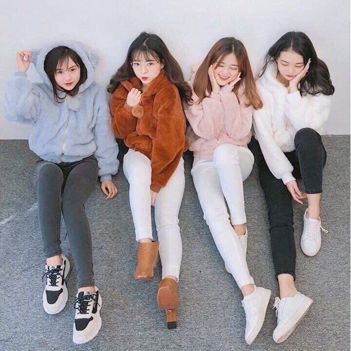 Áo Lông Tai Gấu ( 2 LỚP ) Siêu Dày Quả Bông Siêu Cute | BigBuy360 - bigbuy360.vn