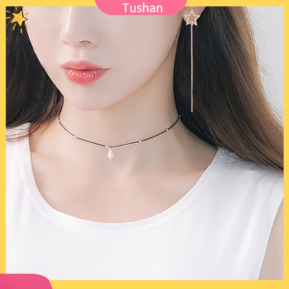 Đôi khuyên tai dài hình ngôi sao dễ thương cho nữ