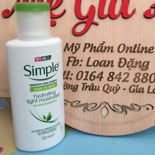 Sữa dưỡng simple