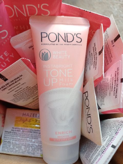Kem sữa rửa mặt dưỡng trắng nâng tone da Ponds White Beauty 40g