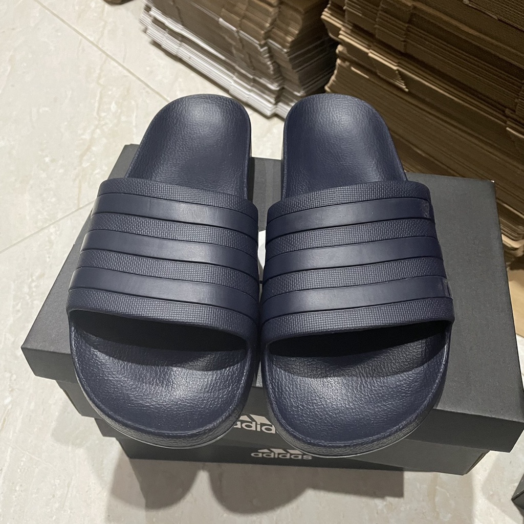 XẢ KHO Dép adidas MÀU XANH ĐEN FULL đúc nguyên khối, dép quai ngang nam nữ unisex thể thao êm chân siêu bền