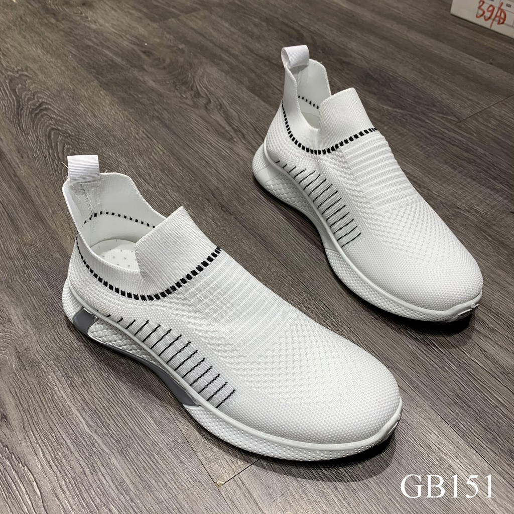Giày thể thao nam kiểu dáng sneaker cao cổ không dây  - GB151 giaynamdep