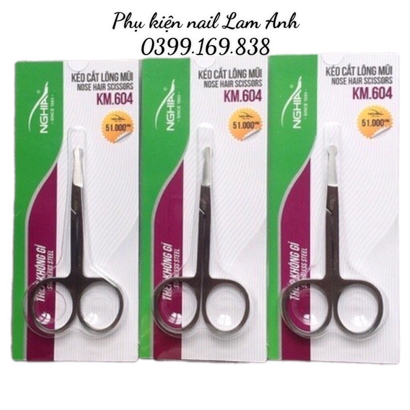 Kéo tỉa lông mũi KM604-Kềm Nghĩa