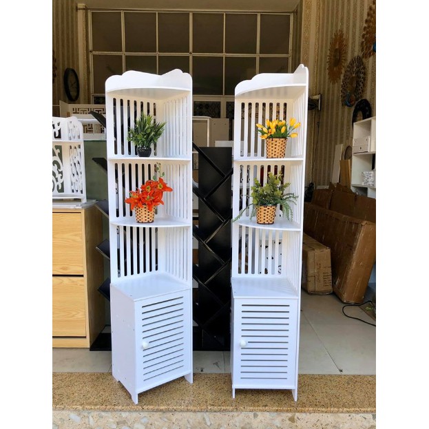 Tủ kết hợp kệ góc tam giác phòng tắm 4 tầng thương hiệu IGEA IG125 | BigBuy360 - bigbuy360.vn