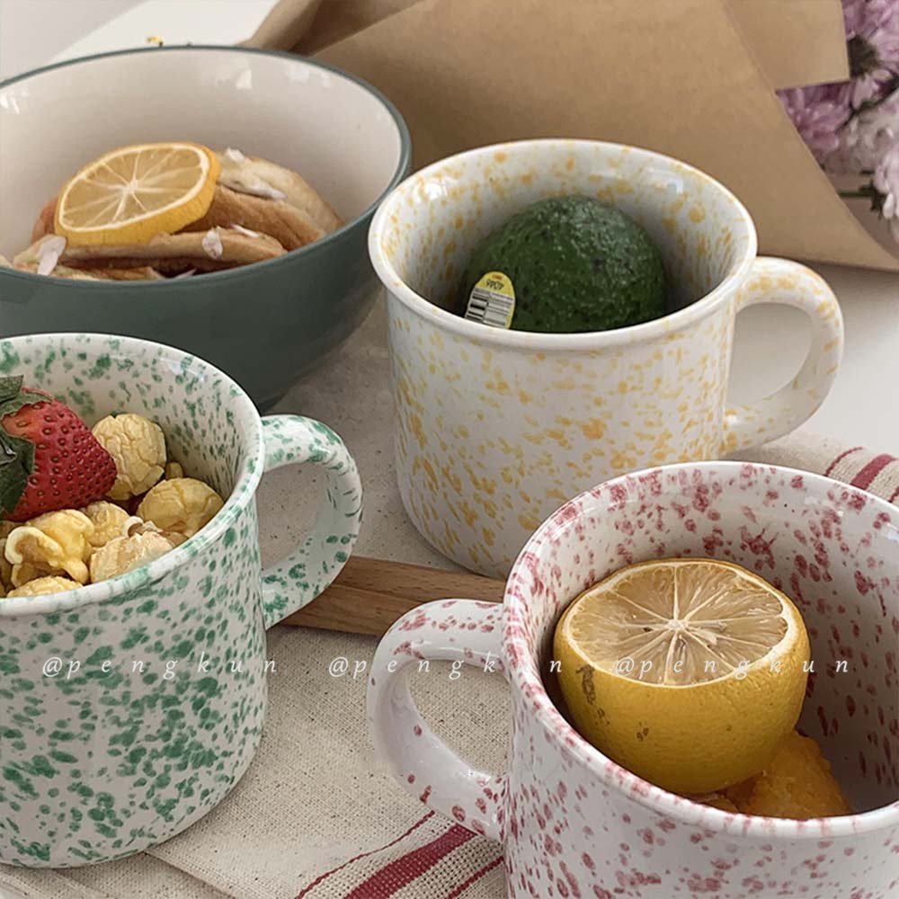 Ly uống nước bằng gốm sứ phong cách Nhật Bản tiện lợi