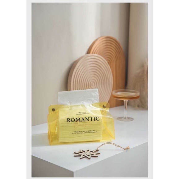 SẴN Hộp romantic trong suốt đựng đồ , đựng giấy ăn - tiện dụng phong cách châu âu
