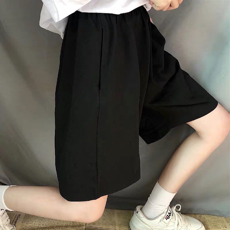 Quần short thun nam nữ, quần đùi lưng thun Unisex