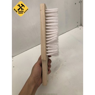 Chổi rửa xe cán gỗ cước trắng