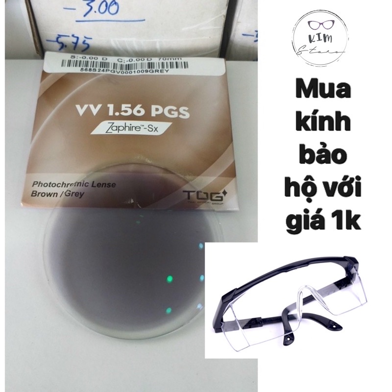 Tròng Kính Đổi Màu Cận Viễn Lão thị Chống trầy xước, chống chói mắt Thái Lan TOG thương hiệu: Excelite- Tem chính hãng