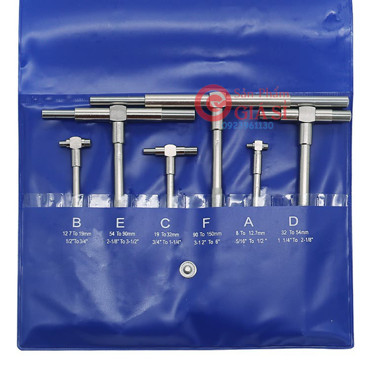 Bộ cử đo lỗ đo đường kính trong 8 – 150mm 6 pcs ❤️freeship❤️