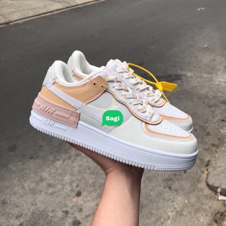Giày air force 1 af1 shadow hoa cúc vàng thể thao sneaker nam nữ cổ thấp full box