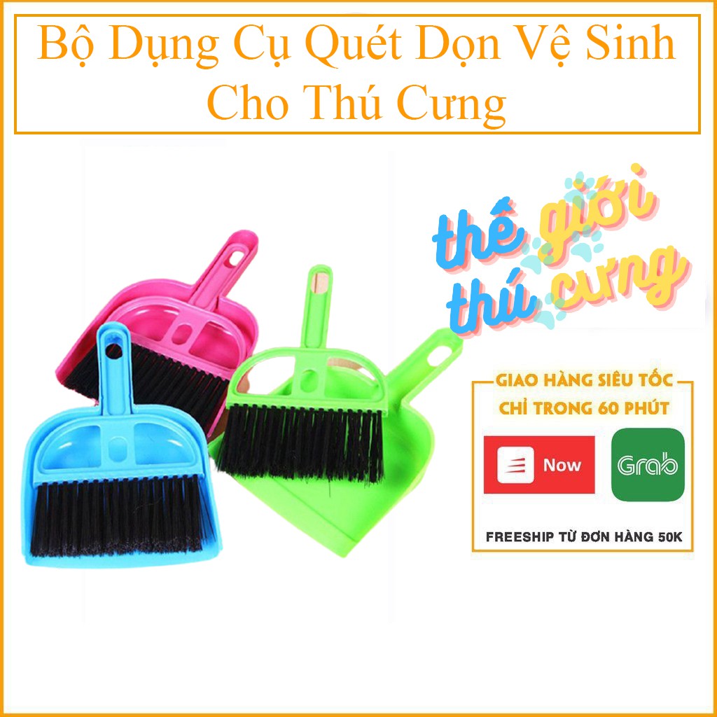 Bộ Dụng Cụ Quét Dọn Vệ Sinh Cho Thú Cưng