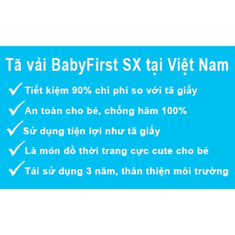 Tã vải đêm BabyFirst size M 3-16kg