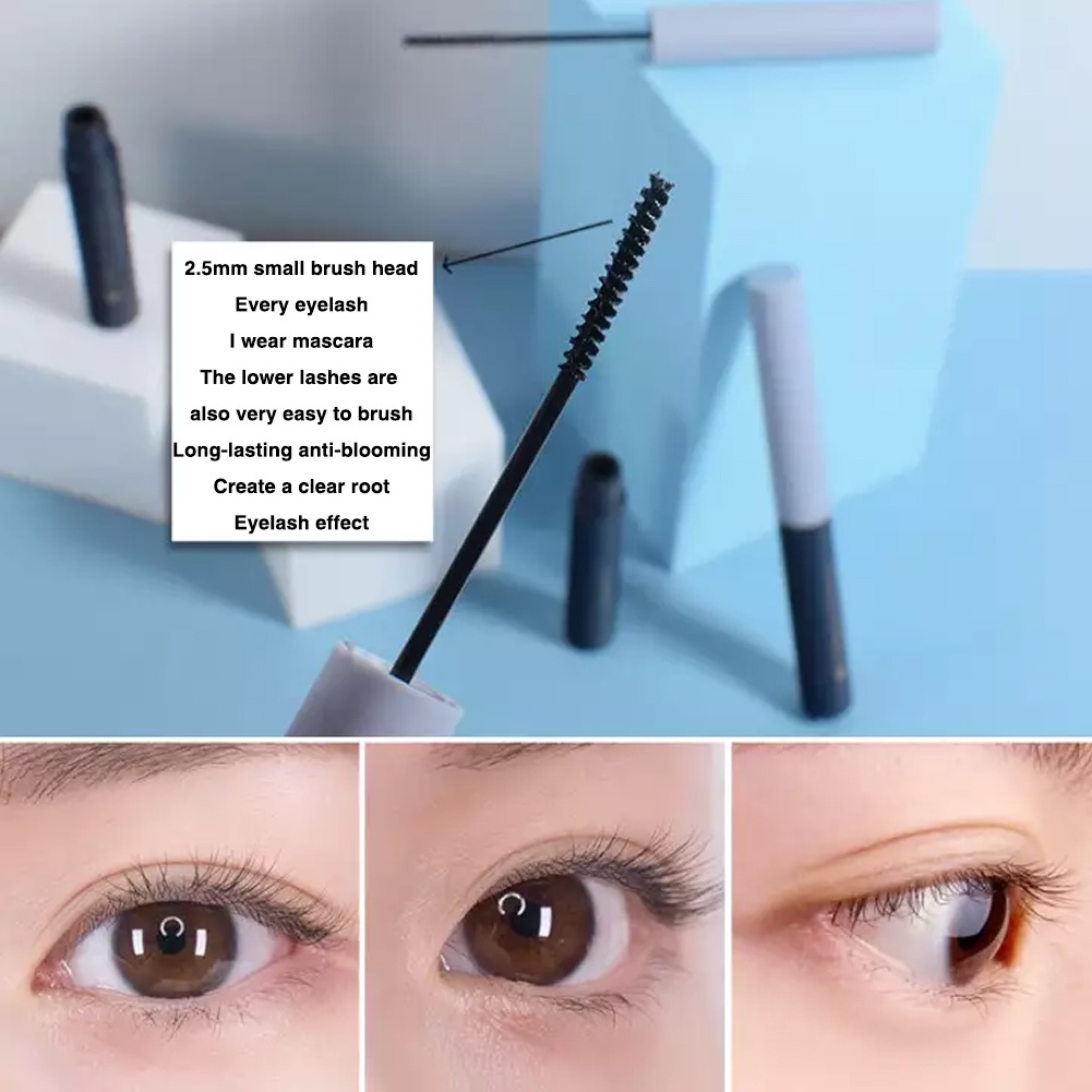 [Hàng mới về] Mascara đầu cọ mịn chống nước không nhòe tạo kiểu làm dài và cong mi