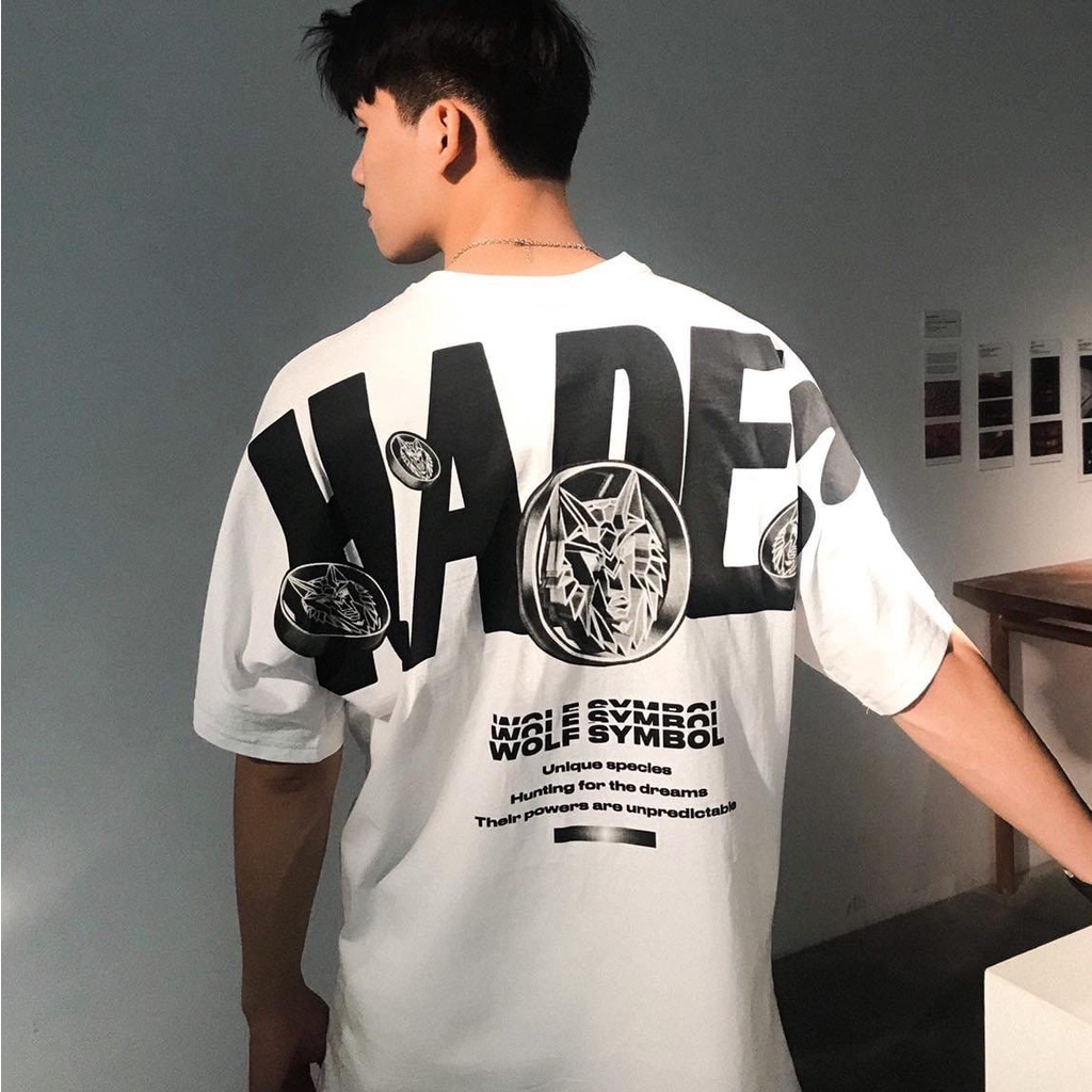 Áo phông nữ unisex form rộng tay lỡ in hình Hades cổ tròn NAVISA AT15
