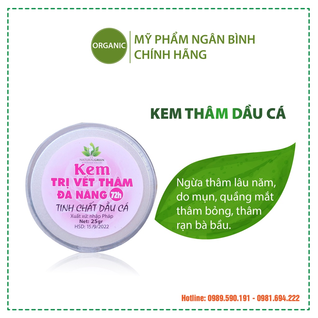 Kem vết thâm đa năng làm mờ thâm mụn, thâm do côn trùng, muỗi đốt, giảm bỏng, đẩy lùi tình trạng mụn trứng cá 25gr