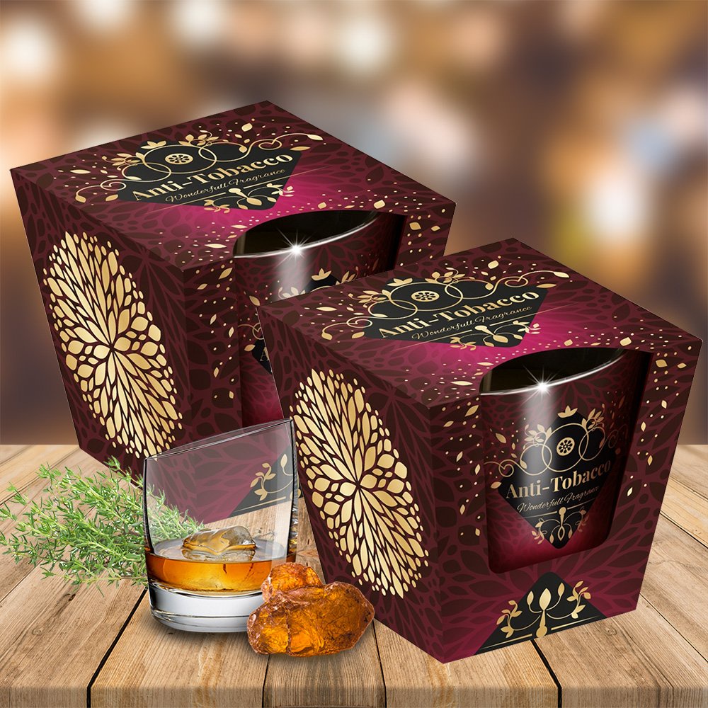 Combo 2 Ly nến thơm tinh dầu Bartek Anti Tobacco New 115g - cây xạ hương, nến trang trí, thơm phòng, thư giãn