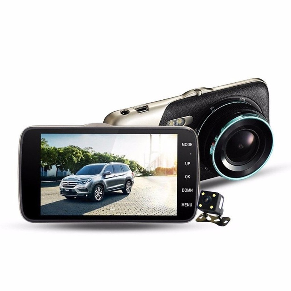 CAMERA HÀNH TRÌNH TRƯỚC SAU X002 - HD 1080P - 4INCH - CAM LÙI - TIẾNG VIỆT