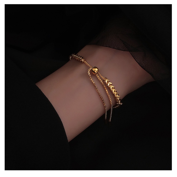 [FreeShip] Lắc tay vòng tay nữ titan xương rắn S10-508a - CAM KẾT KHÔNG BAY MÀU