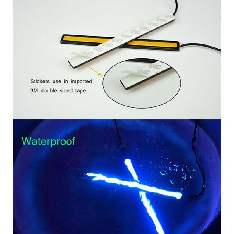 Đèn LED COB màu xanh dương siêu sáng , chống thấm nước cho xe hơi
