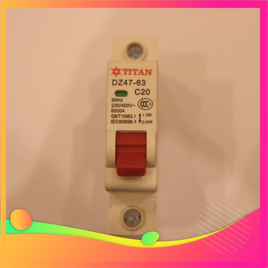 Aptomat 1 Pha Chống Quá Tải 20A Titan