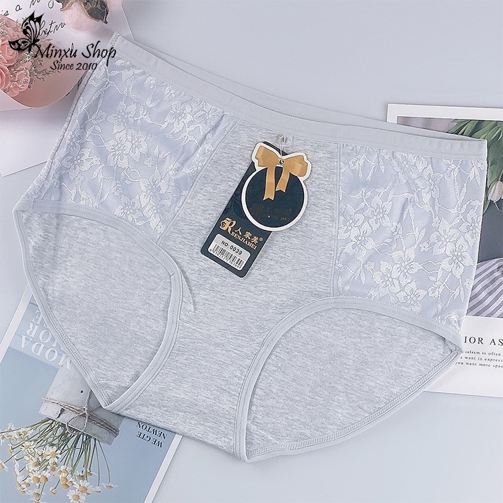 Quần lót trung niên, quần lót lưng cao thời trang - cotton cạp vừa ôm bụng mềm mát