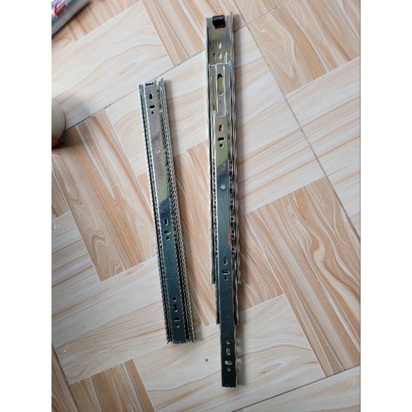 Ray bi 3 tầng dùng cho ngăn tủ  hộc bàn chất liệu inox cao cấp