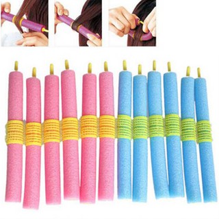 Set 12 lô uốn tóc bằng xốp dùng để tạo kiểu tóc DIY tiện dụng