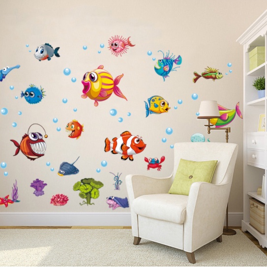 Decal trang trí tường - Đại dương xanh