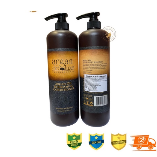 Cặp Dầu Gội, Xả  ARGAN OIL DELUXE 1000ml hương nước hoa. Rin Chan Store