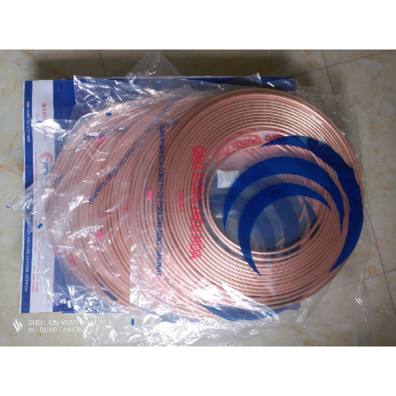 Cuộn ống đồng 15 mét  ống đồng điều hòa Toàn Phát