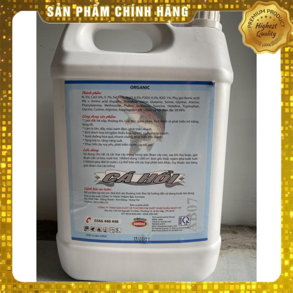 ĐẠM CÁ HỒI HUMIC HỮU CƠ⚡️CAN TO GIÁ RẺ - HÀNG CHÍNH HÃNG ⚡️NHÚ ĐỌT, RA RỄ, MÃ ĐẸP, TO TRÁI, NGỌT TRÁI 2