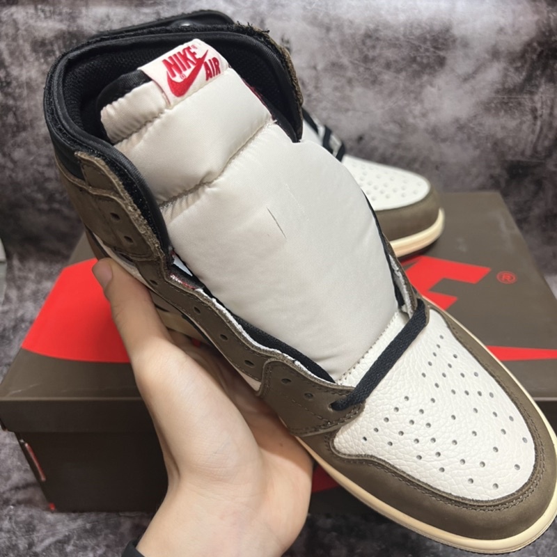 [KELLY SNEAKERS] Giày Thể Thao Sneaker Jordan 1 High  Travis.Scott Da Lộn - Bản Cao Cấp (Ảnh Thật + Hàng Sẵn)