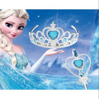 Bộ Cosplay Công chúa Elsa: vương miện, đũa thần