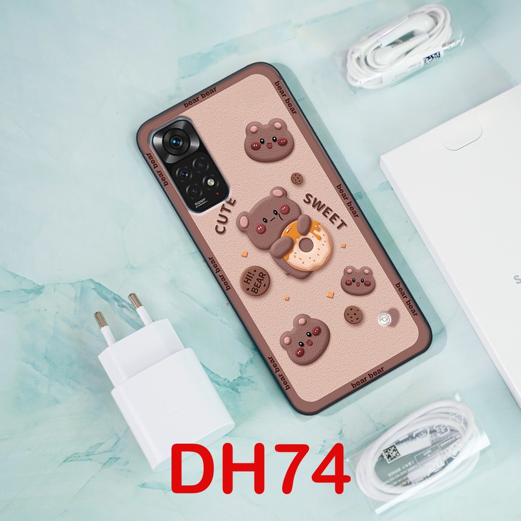 Ốp lưng Xiaomi REDMI NOTE 11S / NOTE 11 4G / NOTE 11 PRO 5G  in hình 3D gấu mới nhất - sang - chảnh - ĐẸP- BỀN
