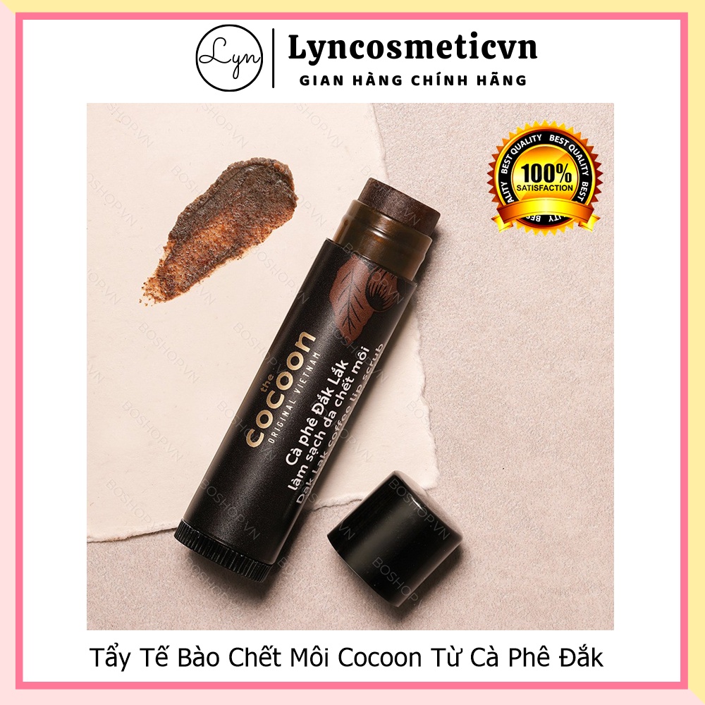 Tẩy Tế Bào Chết Môi Chiết Xuất Cà Phê Đắk Lắk The Cocoon Dak Lak Coffee Lip Scrub 5g