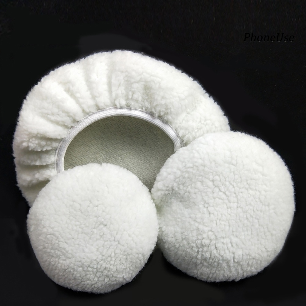Set 2 vỏ bọc máy đánh bóng xe hơi bằng sợi vải cashmere