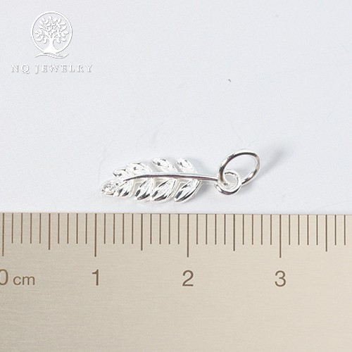 Charm bạc chiếc lá treo - NQ Jewelry