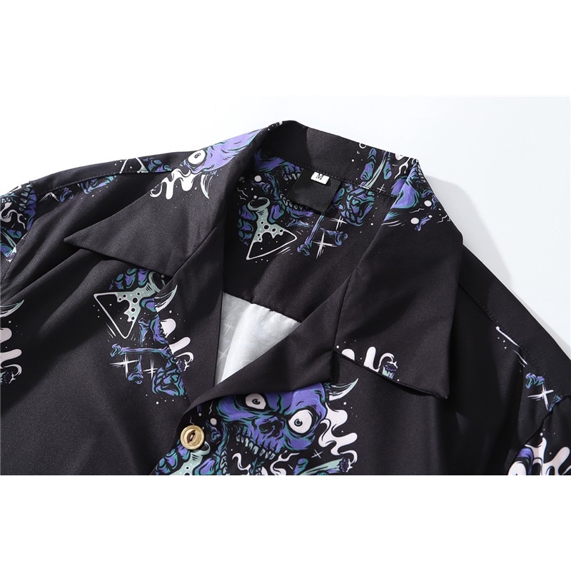 Dark Icon Purple Devil Hawaiian Shirt Men Vintage Street Men's Shirts Summer Shirts for Man | BigBuy360 - bigbuy360.vn
